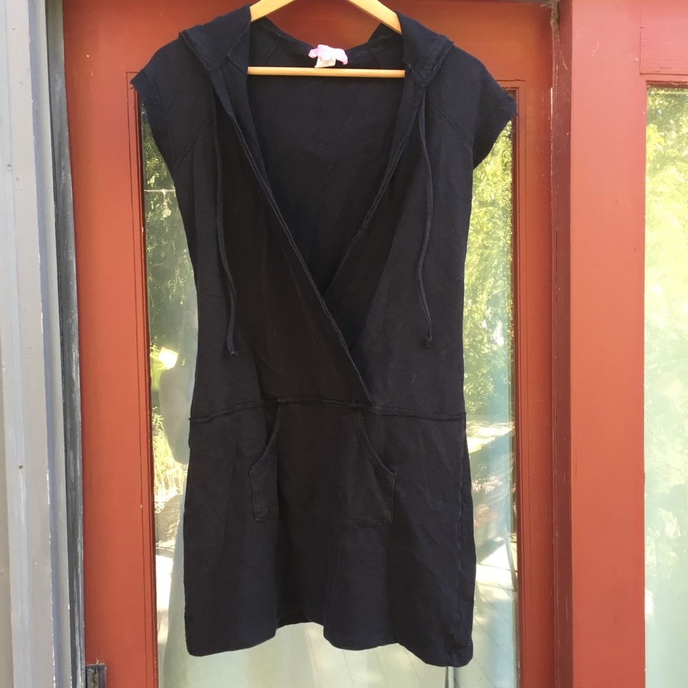 EUC Lux Hooded Sweatshirt Dress